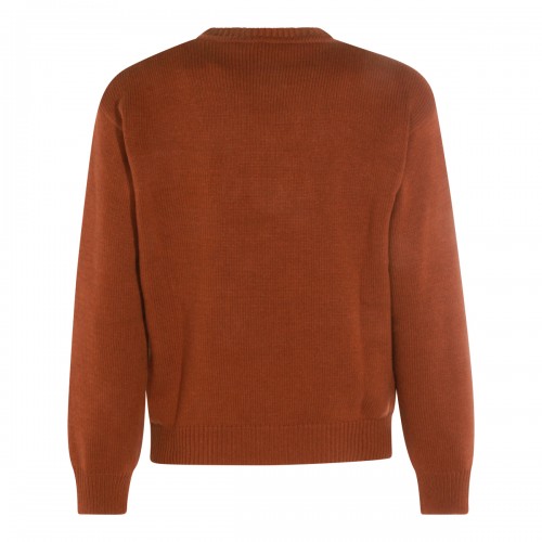 BROWN WOOL KNITWEAR
