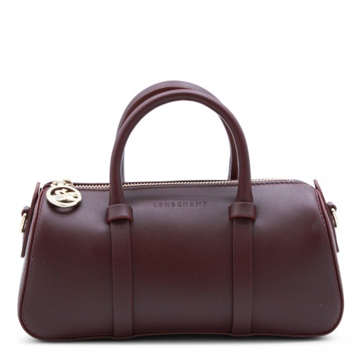 BURGUNDY LEATHER DAYLONG S TOP HANDLE BAG
