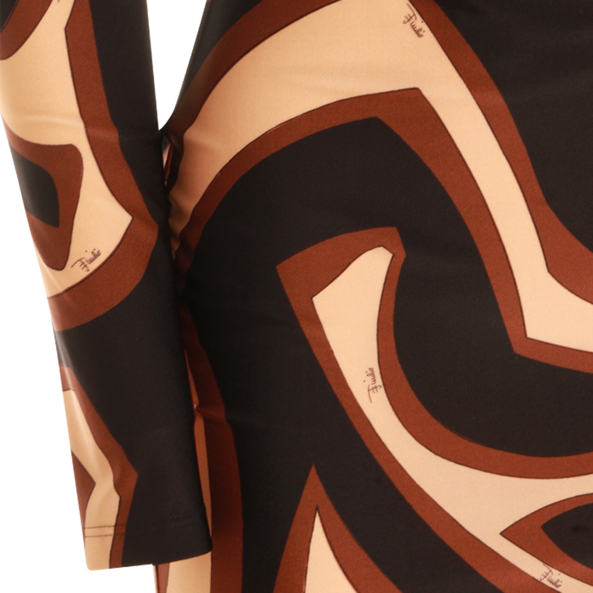 BLACK AND GOLD VISCOSE DRESS