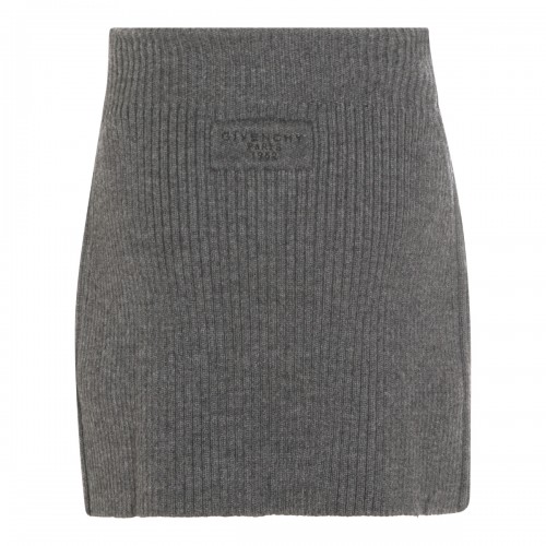 GREY WOOL SKIRT 2