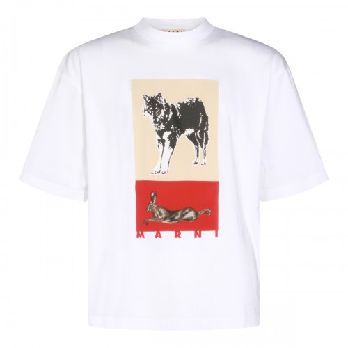 WHITE COTTON T-SHIRT