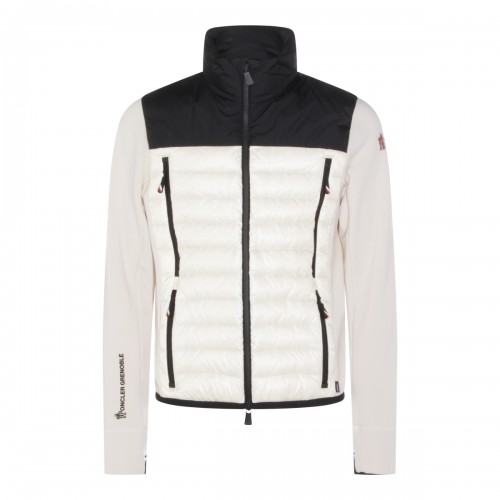 WHITE AND BLACK DOWN JACKET