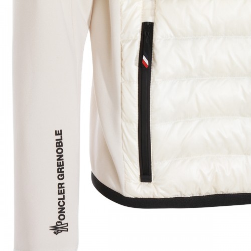 WHITE AND BLACK DOWN JACKET