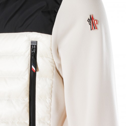 WHITE AND BLACK DOWN JACKET