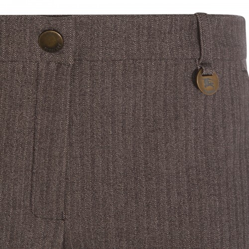 BROWN COTTON PANTS