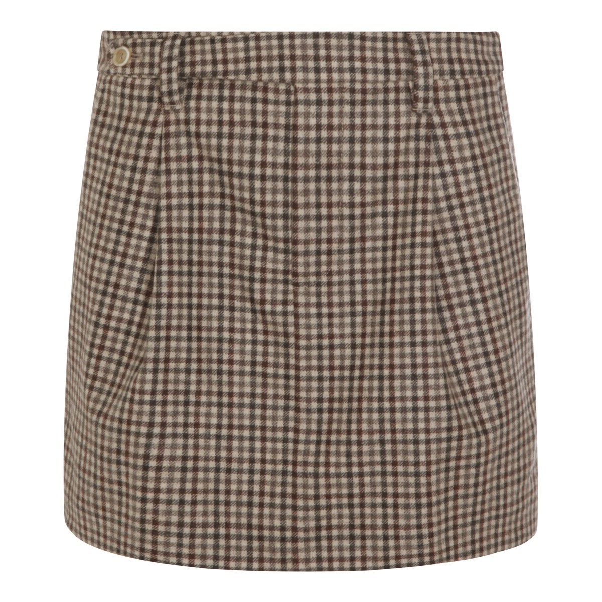 BROWN WOOL SKIRT BROWN WOOL SKIRT
