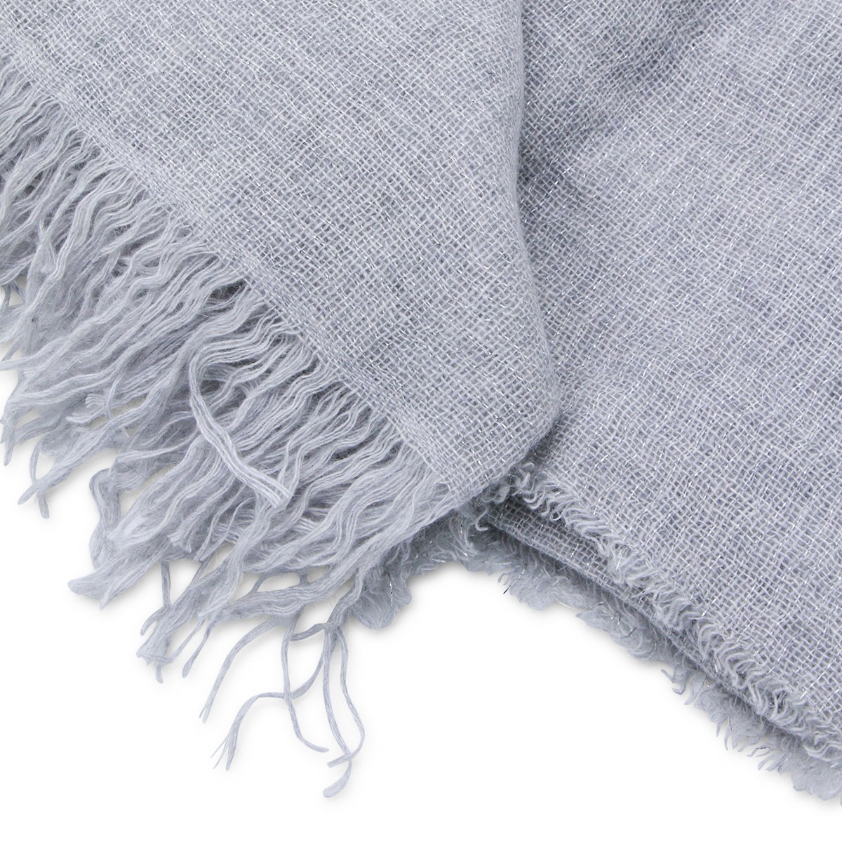 GREY WOOL SCARF