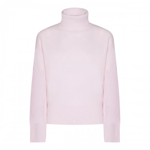 LIGHT PINK WOOL KNITWEAR