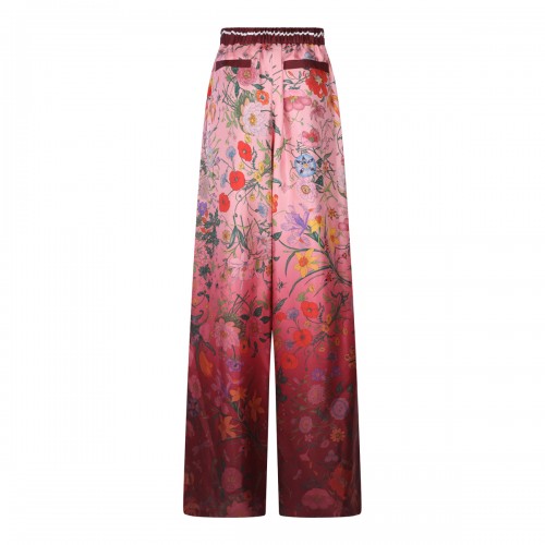 PINK AND RED ANCORA SILK PANTS 2