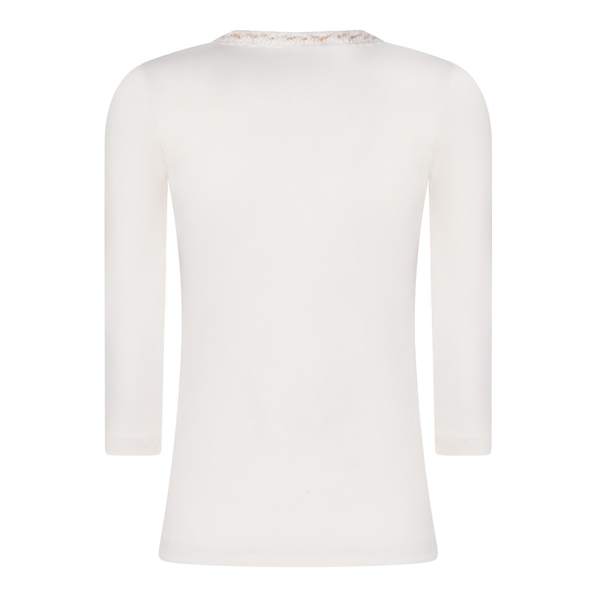 WHITE COTTON T-SHIRT