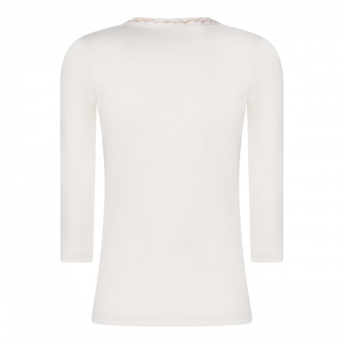 WHITE COTTON T-SHIRT