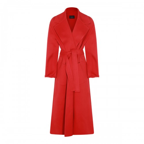 RED WOOL COAT