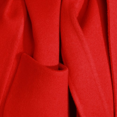 RED WOOL COAT