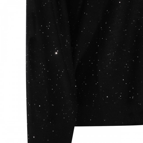 BLACK WOOL KNITWEAR