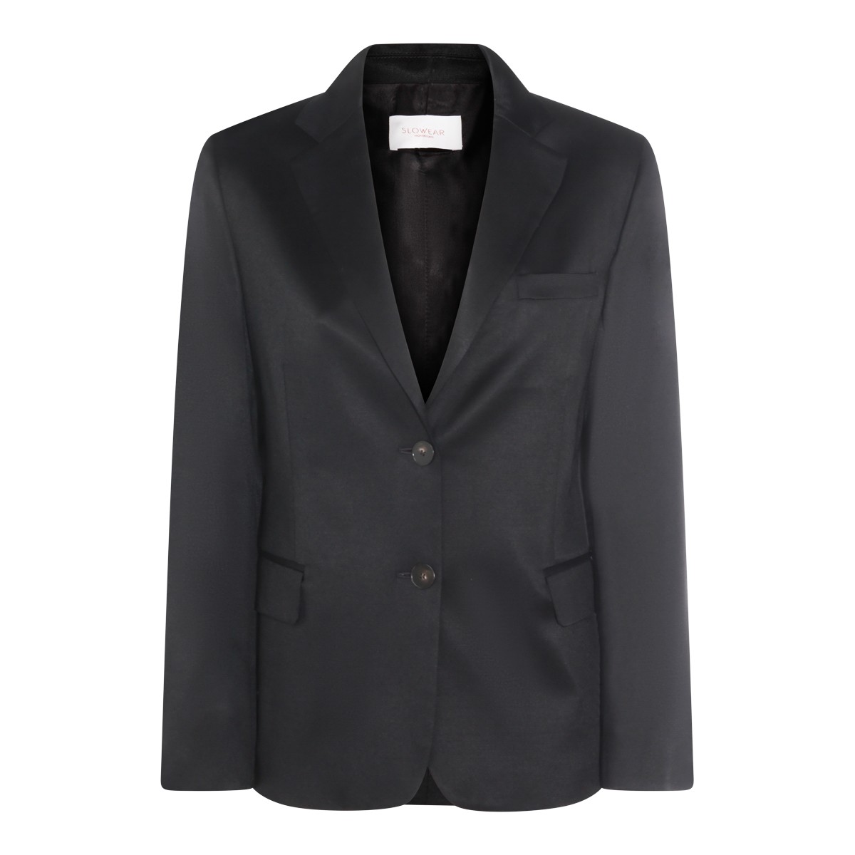 BLACK VISCOSE BLAZER BLACK VISCOSE BLAZER
