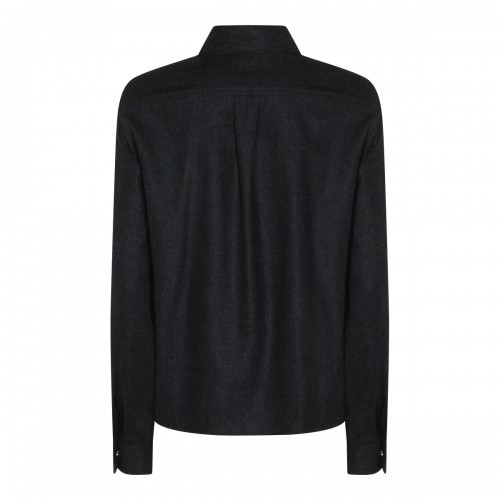 DARK GREY WOOL SHIRT 2