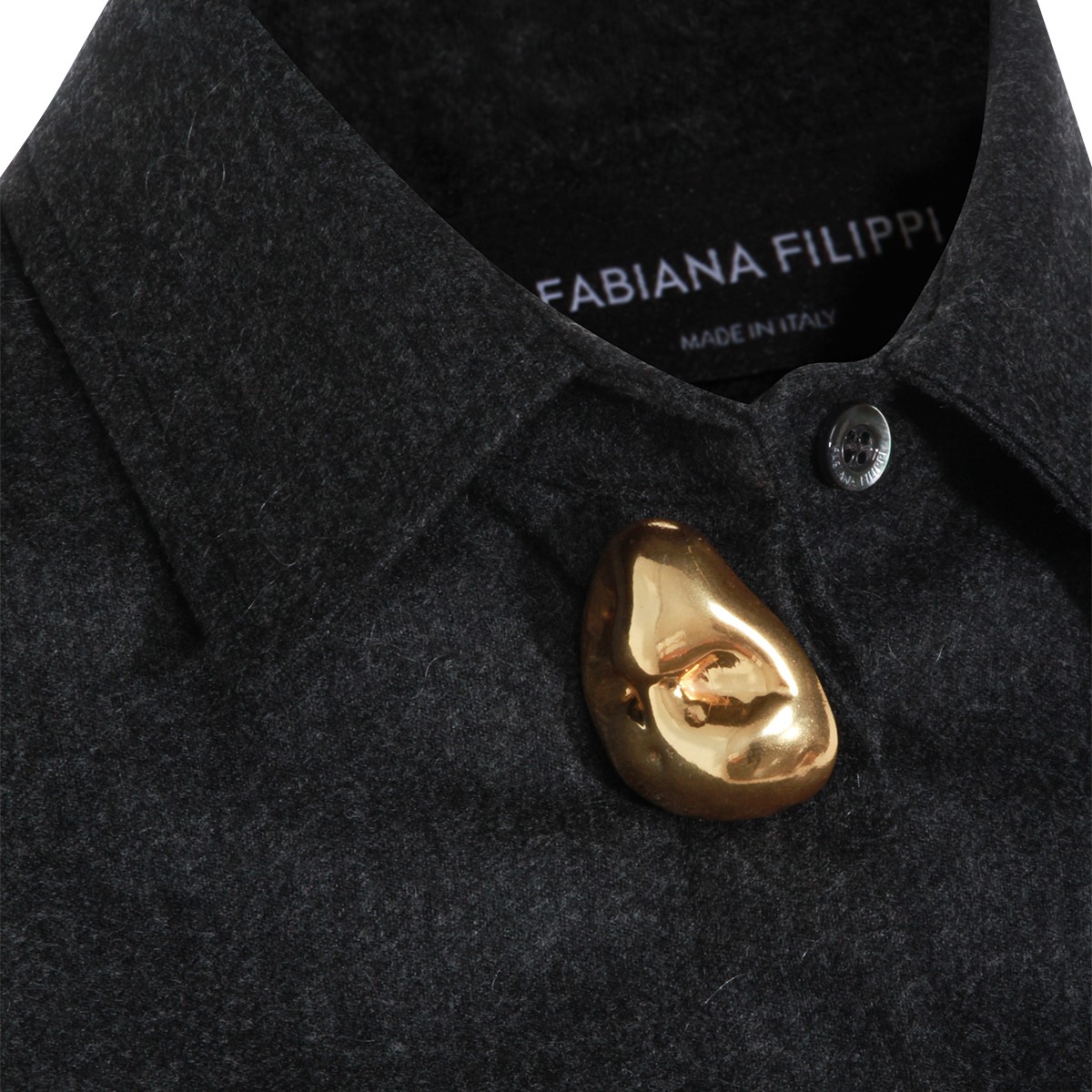 DARK GREY WOOL SHIRT DARK GREY WOOL SHIRT