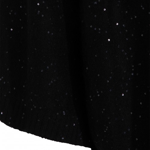 BLACK WOOL T-SHIRT