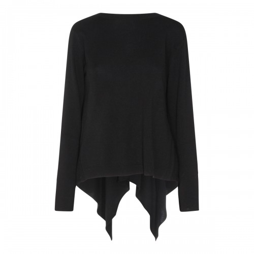 BLACK WOOL KNITWEAR