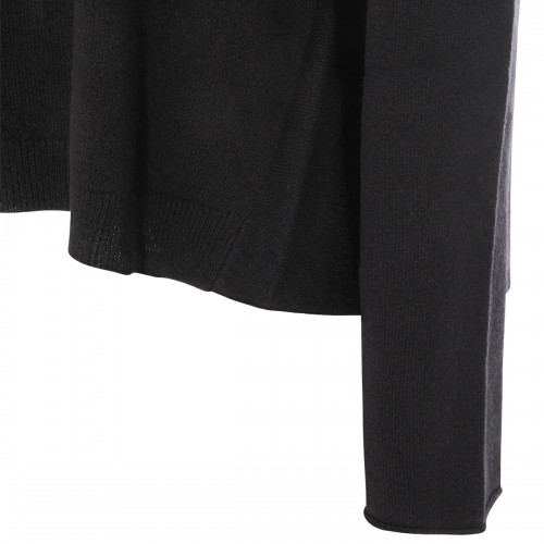 BLACK WOOL KNITWEAR