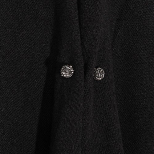 BLACK WOOL KNITWEAR