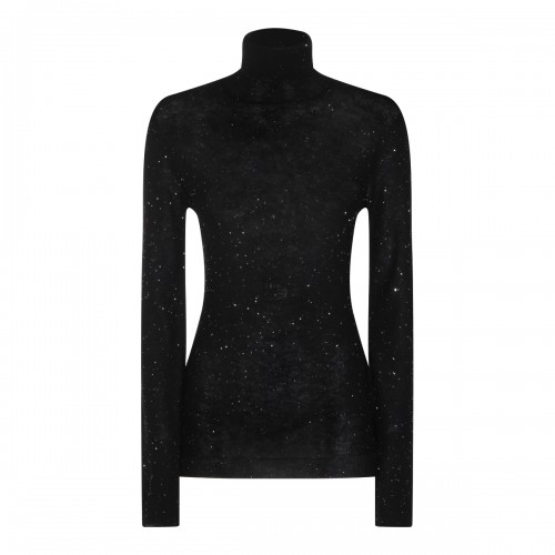 BLACK WOOL KNITWEAR
