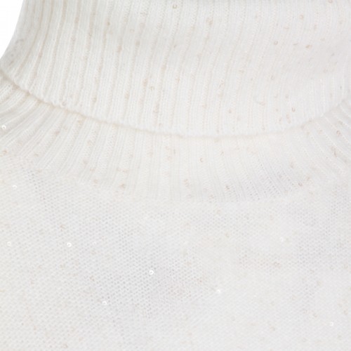 WHITE WOOL KNITWEAR