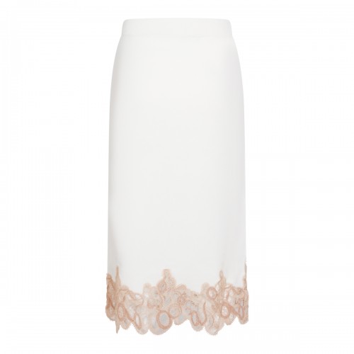 WHITE WOOL SKIRT 2