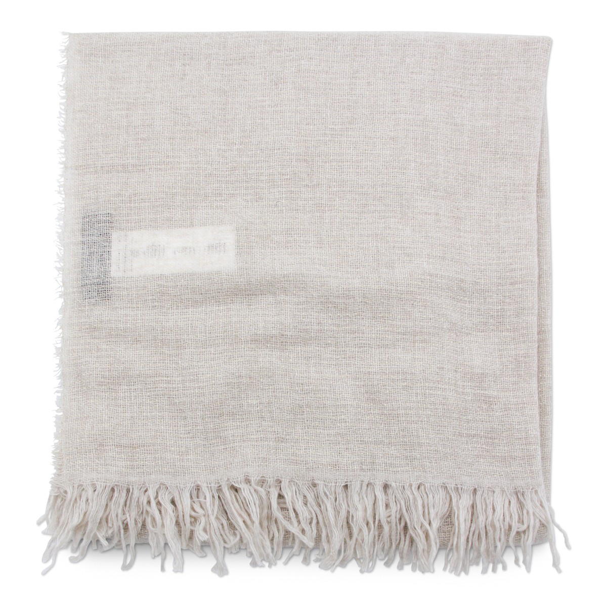 LIGHT BEIGE WOOL SCARF