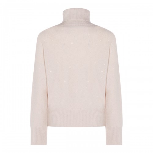 BEIGE WOOL KNITWEAR