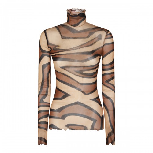 BEIGE AND GOLD T-SHIRT