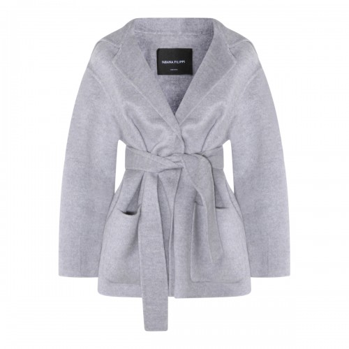 GREY WOOL COAT