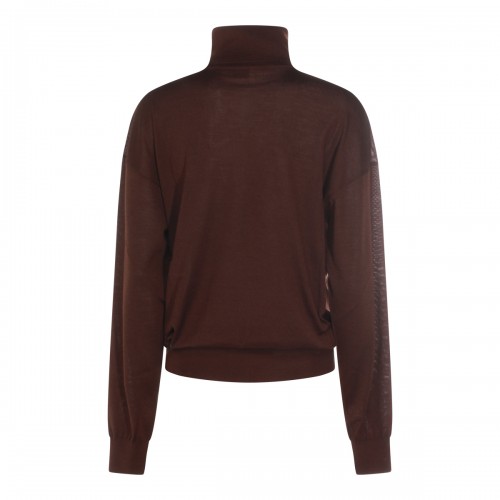 BROWN CASHMERE KNITWEAR