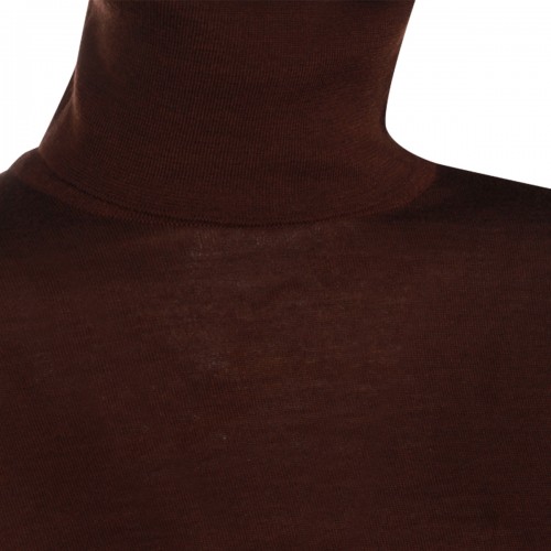 BROWN CASHMERE KNITWEAR