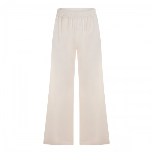 WHITE WOOL PANTS