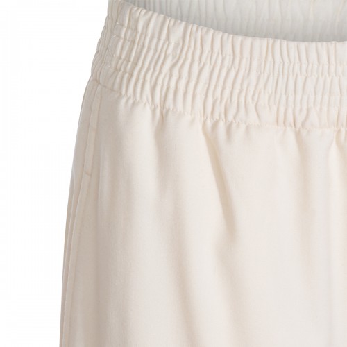 WHITE WOOL PANTS