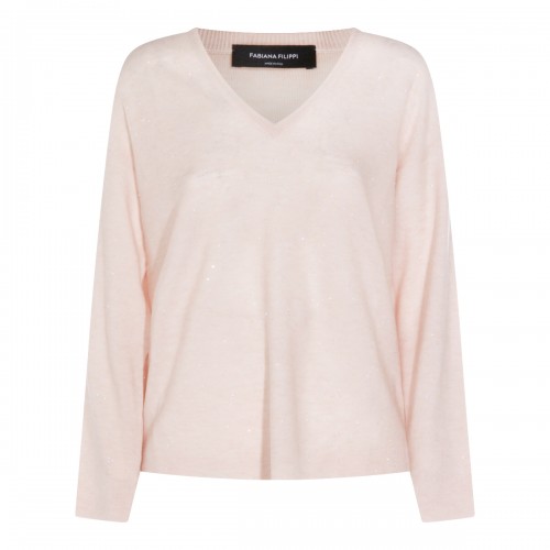 LIGHT PINK WOOL KNITWEAR