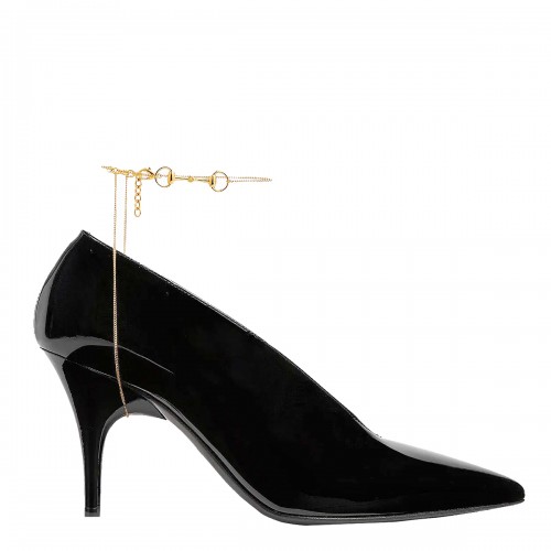 BLACK LEATHER GUCCI 97 PUMPS