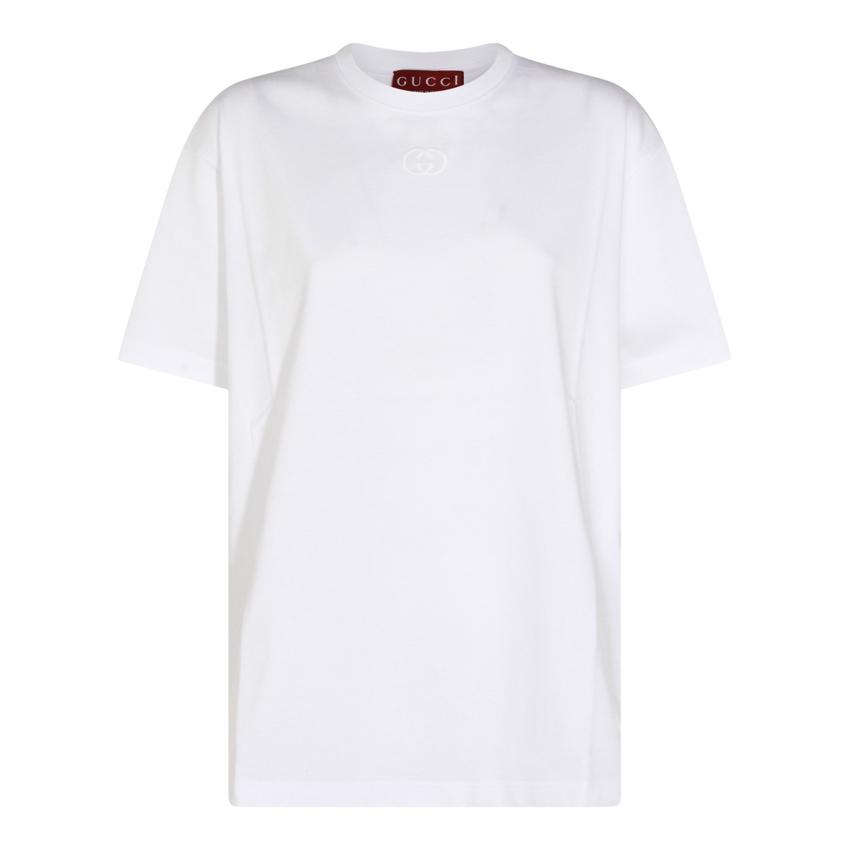 WHITE COTTON T-SHIRT