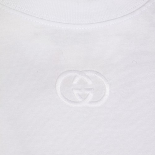 WHITE COTTON T-SHIRT