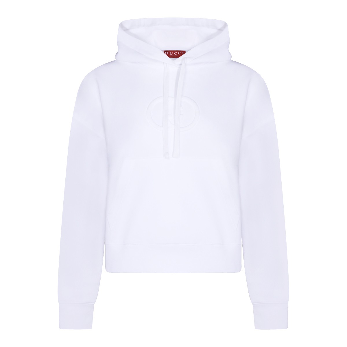 WHITE COTTON SWEATSHIRT WHITE COTTON SWEATSHIRT