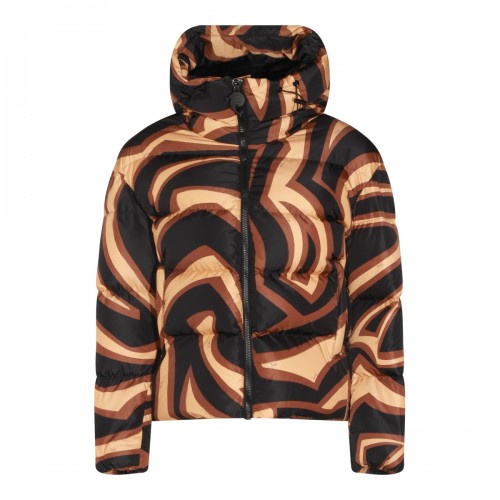 BLACK AND GOLD DOWN JACKET