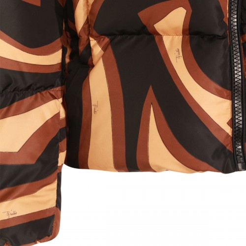 BLACK AND GOLD DOWN JACKET