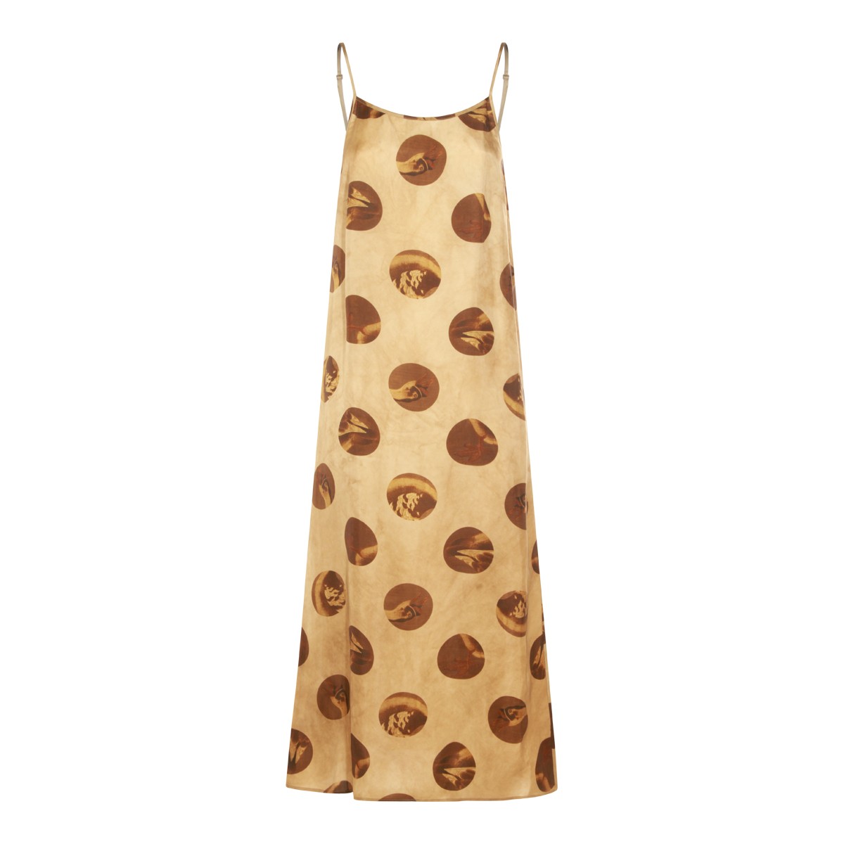 BEIGE VISCOSE DRESS BEIGE VISCOSE DRESS