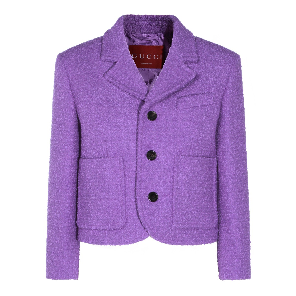 PURPLE COTTON CASUAL JACKET