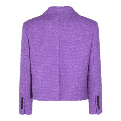 PURPLE COTTON CASUAL JACKET