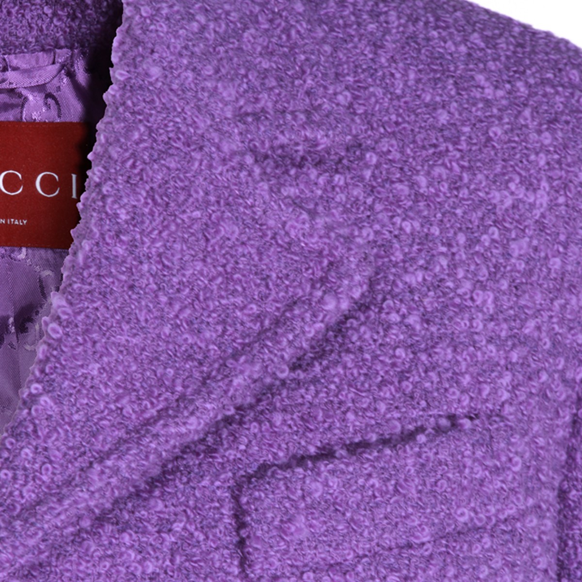 PURPLE COTTON CASUAL JACKET