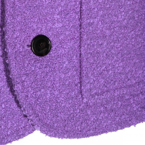 PURPLE COTTON CASUAL JACKET