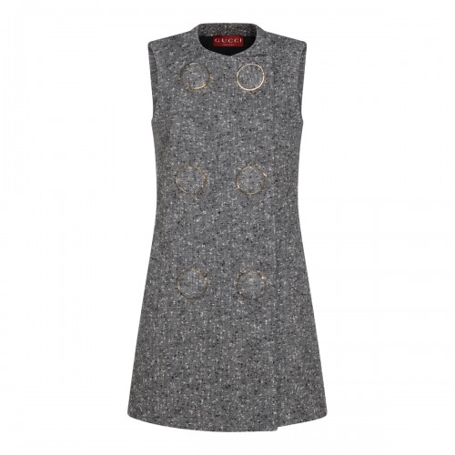 GREY WOOL DRESS
