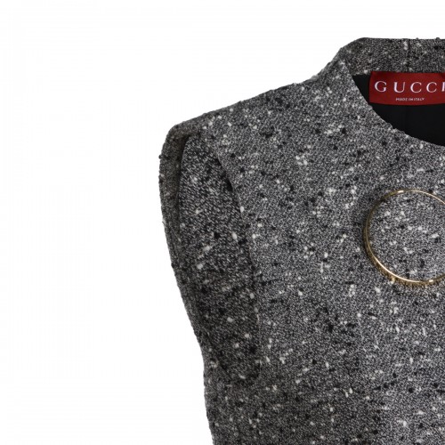 GREY WOOL DRESS